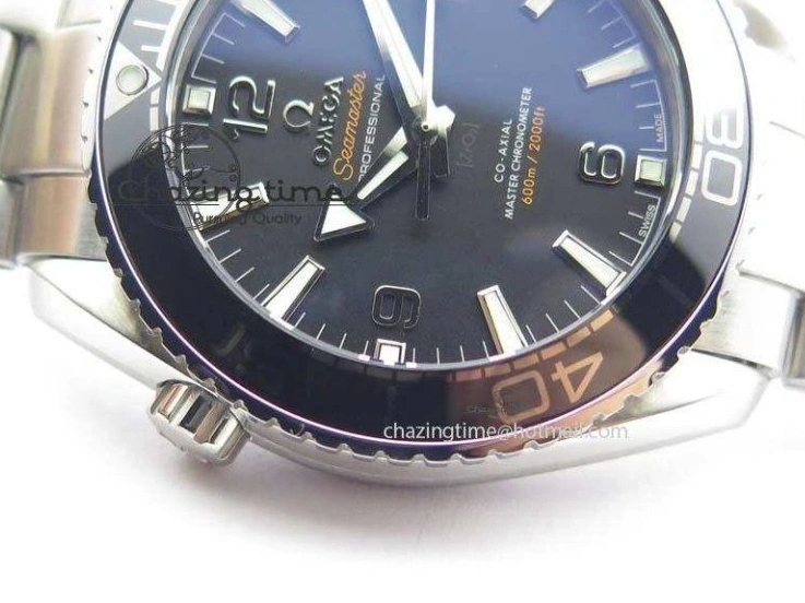 1225 Planet Ocean 2016 43.5mm SS Black Bezel BP 1:1 Best Edition Black Dial On SS Bracelet A WellDesigned 8195